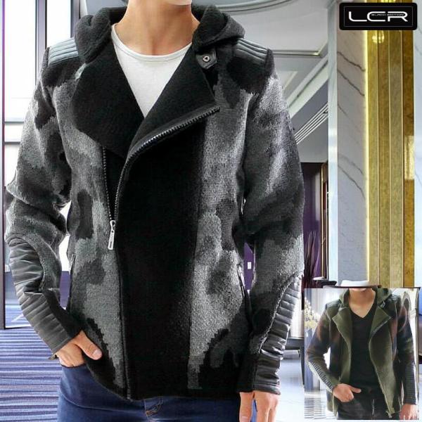 ハイドロゲン 迷彩 ニット チェスター コート サイズS ハイドロゲン 迷彩 ニット チェスター コート サイズS