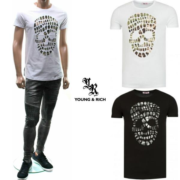 迷彩柄スカルデザインポロシャツ Lサイズ 迷彩柄スカルデザインポロシャツ Lサイズ 希少】MARK&LONA 総柄