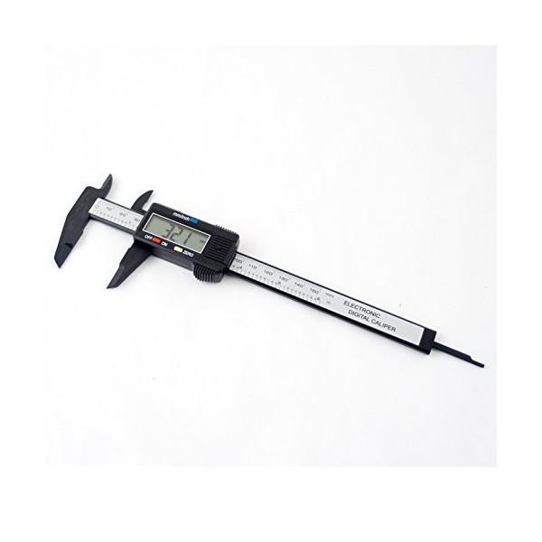 デジタルノギス カーボン製デジタルノギス/150mmまで計測可能/0.1mm単位 : ビネット