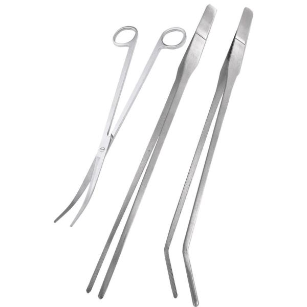配送はヤマト運輸「ネコポス」ポスト投函です。時間指定は出来ません。日時指定は、宅急便、宅急便コンパクトをご利用ください。【セット内容】・ピンセット　２本ストレート：約２７ｃｍカーブ：約２７ｃｍ（先端カーブ約３ｃｍ）・ハサミ　約２５ｃｍ（先端...