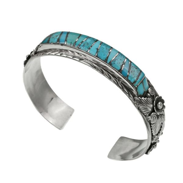 ブレスレット メンズ バングル シルバー925 ターコイズ ナバホ