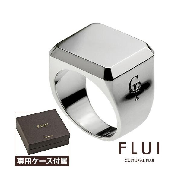 FLUI ソリッドピンキーリング メンズ 指輪 シルバー925 印台 シグネット スクエア 台形 シンプル 太め ブランド シルバーリング メンズアクセサリー 男性用指輪