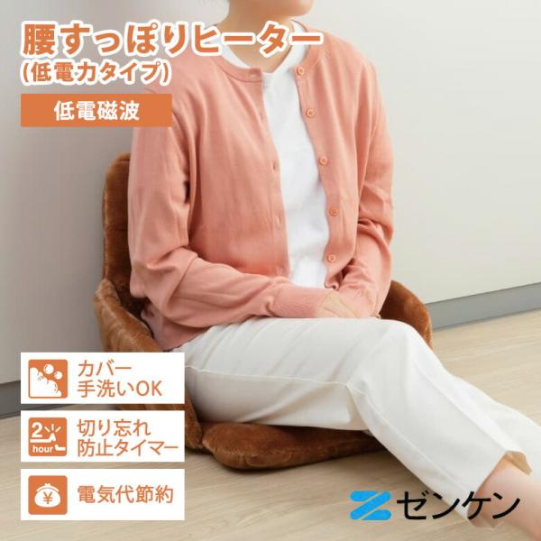 ゼンケン 腰すっぽりヒーター 低電力 ZR-05SH 低電磁波 節電 冷え症 腰