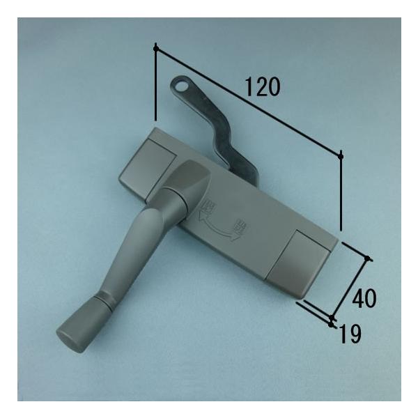 【商品色】ダークグレー (KG) ホワイト (WH) 【内容】オペレーターハンドル×１、ねじ（ナベM5×18×9）×２、ねじ（トラスM4×6×9）×１、交換要領書【対象商品】ノイスタＲ・アンテオＶＲ たて辷り出し窓 (2003/3/24〜2...