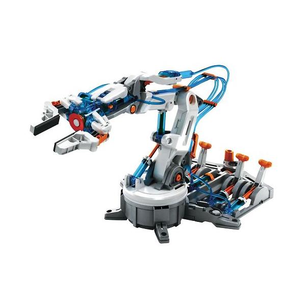 実験室設備 工具類 工具その他●乾電池不要でシリンダー内の水に力を加えることで生まれる「水圧」で動作するロボットアームです。●アームの先のグリッパーで物を「つかむ」、「放す」の操作が可能です。●グリッパーを外すと吸盤モードに変えることができ...