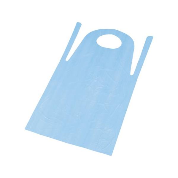 看護、介護用品 病院関連商品 手袋・ウェア　マスク、防護メガネ●使い捨てタイプのPEエプロンです。●水周り作業など。■仕様●色：ブルー●着丈（cm）：120●幅（cm）：70●厚さ（mm）：0.02●タイプ：胸当●ひも長さ：47cm●厚さ：...