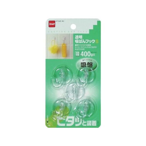 ニトムズ 透明吸ばんフックS H157 1パック(5個入)