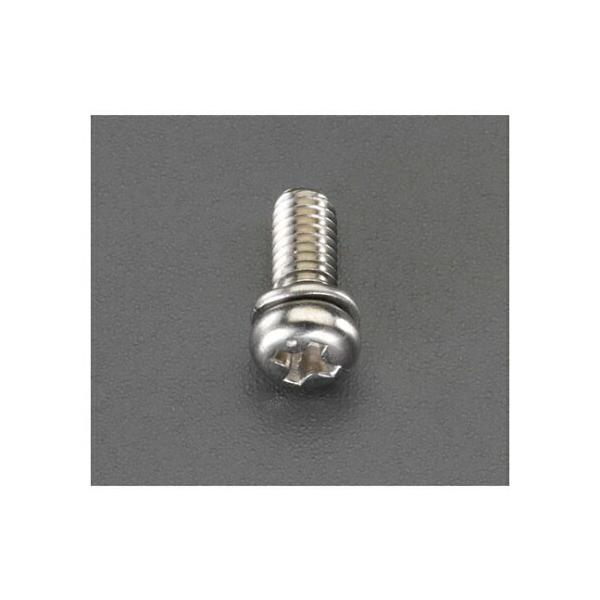 エスコ 鍋頭セムス小ねじ ステンレス P=2 M3×10mm 24本 EA949AT-3 1パック(24本入)