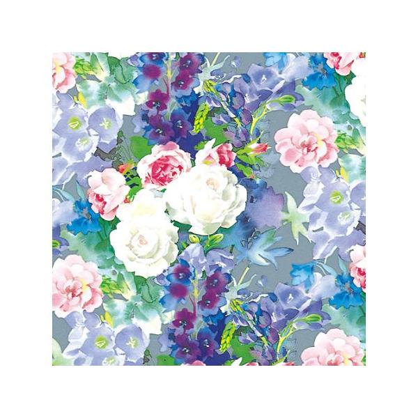 実験室設備 事務用品・ＯＡデスク 事務用品●シルバー地に鮮やかな花々が映える高級感のある包装紙です。●サイズ：750×528mm●材質：コート65g/m2●入り数：50枚/外袋