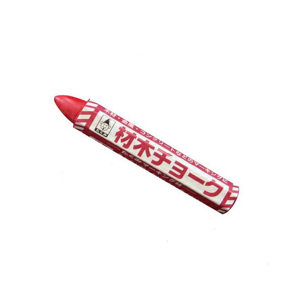 たくみ 材木チョーク 赤 3本パック NO.452 1セット(3本入)