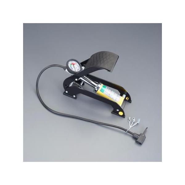 実験室設備 工具類 工具、道具●最高圧力：1000kPa●サイズ：114×290×87（H）mm●ホース長：700mm●重量：1.9kg●アダプター3種類付（ボール用1個・レジャー用2個）●自転車は英・米・仏式に対応●圧力計付●自動車・自転...