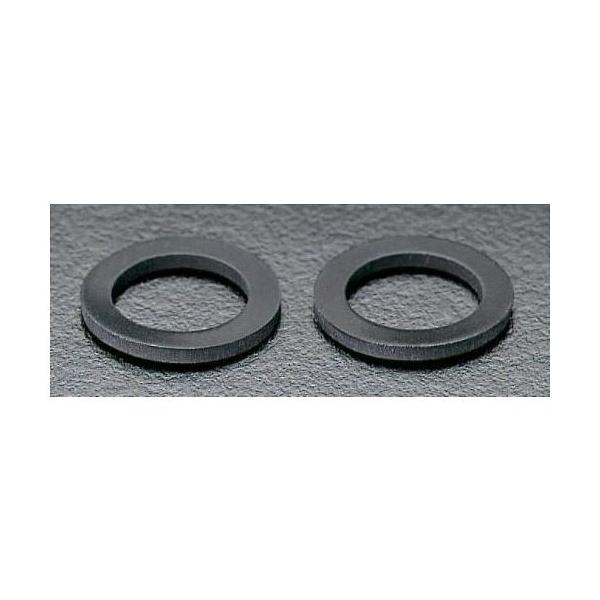 エスコ ゴム平パッキン（２枚）　１７．０×１２．０×２．０ｍｍ 1pk EA423P-1