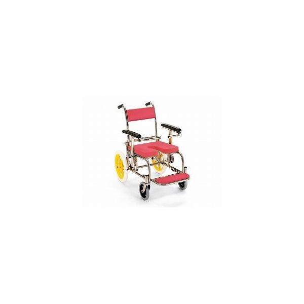 入浴・シャワー用車いす (KS2　レッド) カワムラサイクル 　S0062