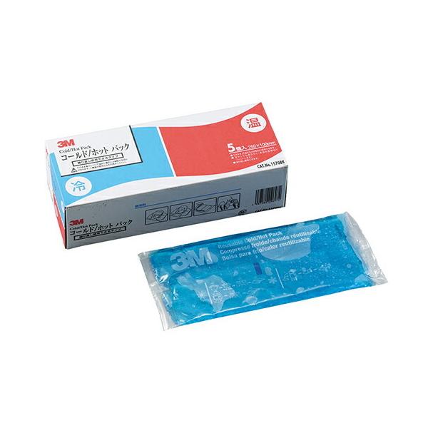他サイト： スリーエムジャパンヘルスケアカンパニー コールド/ホット パック 1570BK  サイズ：100×250 入数：5コの商品画像