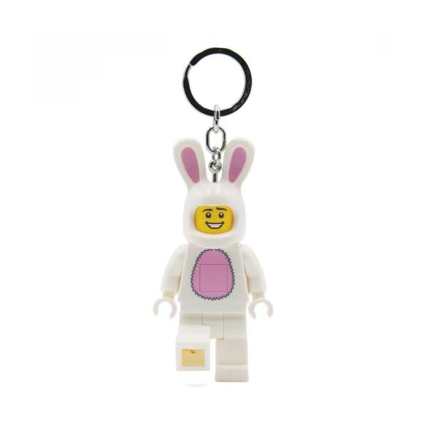 LEGOの人気キャラクター、バニーのキーライトです。お腹のボタンを押すと足の裏にあるLEDライトが点灯し、離すと消えます。LEDライトは両足についています。? サ  イ  ズ：全高約93mm（チェーン部含まず）? 重　　量：約35g（電池含...