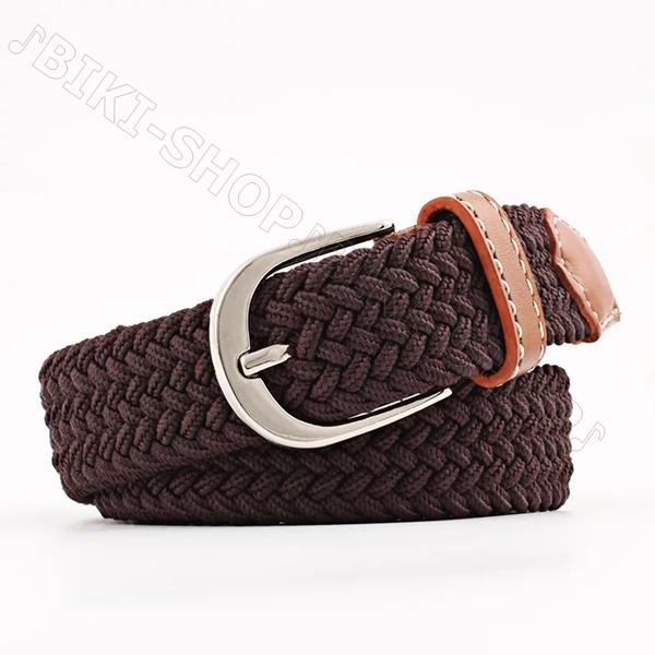 乗馬用ベルト　ゴルフベルト　お洒落ベルト　ベルト　BELT 乗馬 編み上げベルト　　100ｃｍベルト 2.5cm幅　乗馬用品 編み込みベルト　濃いめブラウン