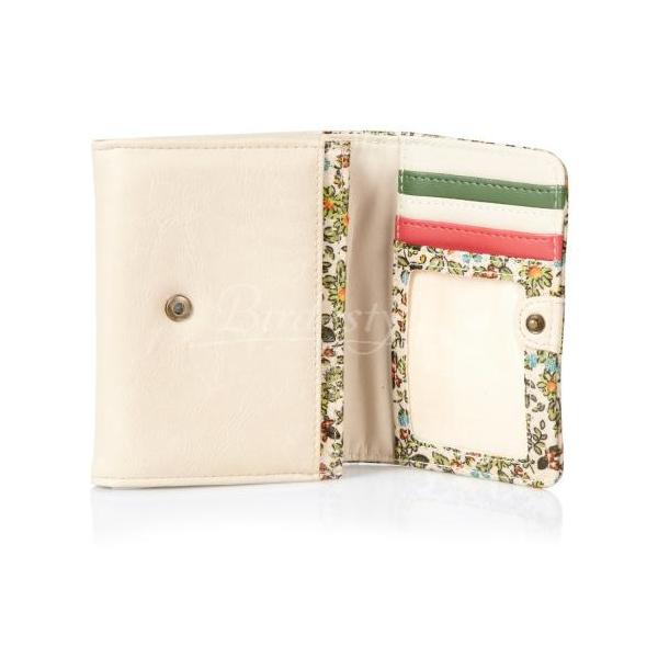 鳥柄 雑貨 グッズ 小鳥の刺繍入り二つ折り財布 クリーム Buyee 日本代购平台 产品购物网站大全 Buyee一站式代购 Bot Online