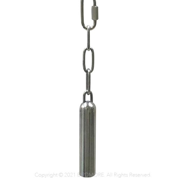 [Release date: July 26, 2021]丈夫なステンレス製のベルです。中の鳴子（棒）はくちばしが届きにくい位置に取り付けられています。底面から鳴子先端までの距離：約5mmサイズ/全長約19.3cm、重量約0.048kg、ベ...