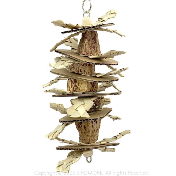 [Release date: November 4, 2023]マホガニー、ヤシの葉、紙で作ったおもちゃです。固すぎないおもちゃなので小型さんにもおすすめです。メーカー/BIRDMORE(バードモア)素材/マホガニー・ヤシの葉・紙・木球・ス...