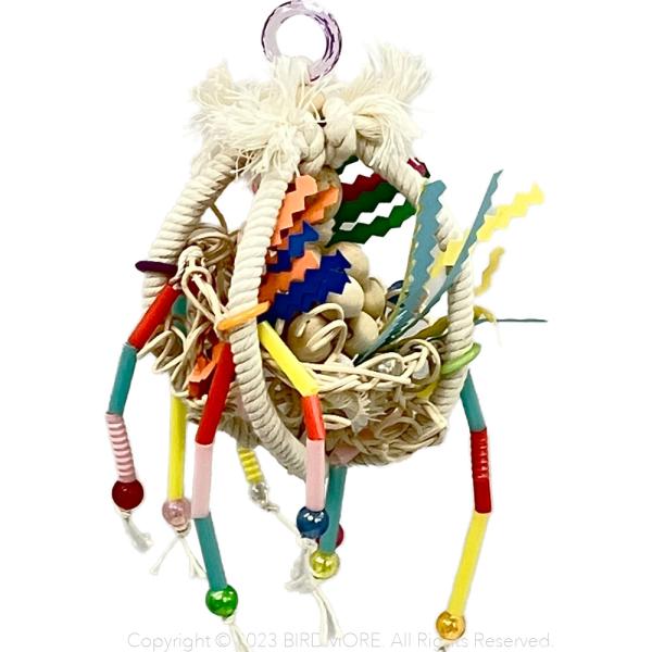 [Release date: December 17, 2023]名前も見た目も可愛いおもちゃです。パイナポーの中は、木球で出来たボールがぶら下がっています。メーカー/ALOHA HEAVENサイズ/大：幅約9×高約15cm適用鳥種/中型鳥...