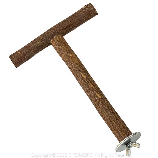 古くから「森の医者」と言われるニームの木で出来た天然木T字止まり木です。適度にでこぼこした樹皮は鳥さんにとって心地よい止まりごこちを提供します。上下、横でも！楽しさ広がるT字パーチ。特徴・ニームの木って？中近東から東南アジアを原産とするセン...