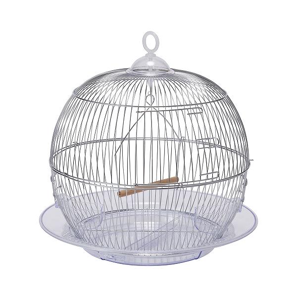 [Release date: March 1, 2024]まーるい形のかわいい鳥かご♪ホコリの飛び散りなどに対処できる大きな受け皿！組み立て簡単！エサ入れ・水入れ・ブランコ付きのオールインワンセットです。メーカー/マルカンサイズ/幅約35×...