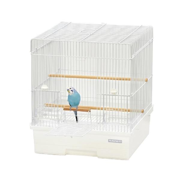 手乗り小鳥飼育ケージ。広々とした飼育空間、ふれあいを大切に大きな手乗り扉付き。フンやエサ殻等はトレイとベースの間に入らず集まり掃除しやすい設計。文鳥や小型インコ類に最適です。メーカー/株式会社三晃商会サイズ/Ｗ385×Ｄ405×Ｈ435mm...
