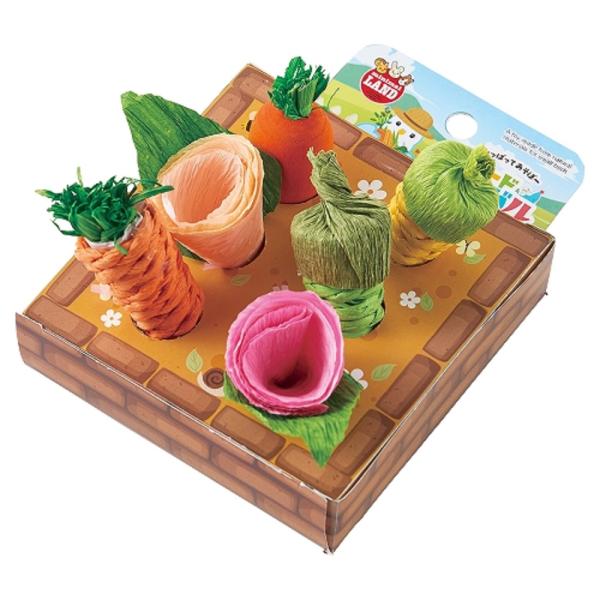 野菜やお花を引っ張って遊んだり、おやつを隠して楽しくフォージングが出来るおもちゃです。天然素材を使用しているので、小鳥がかじっても安心です。メーカー/マルカンサイズ/幅約9x奥約6x高約13cm適応鳥種/小型〜中型鳥素材/天然木、紙、コーン...