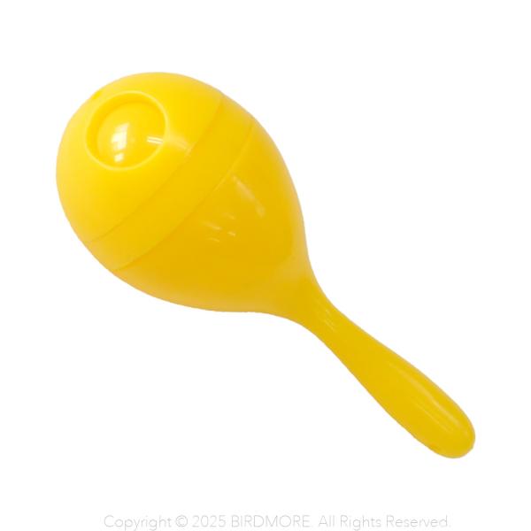 しゃかしゃか音の出るマラカスです。マラカスの中におやつを入れてフォージングトイとしても楽しめます。おやつが出る穴は３サイズあり調整可能です。メーカー/ナチュラルペットフーズサイズ/高約7.5×幅3×奥約3cm材質/プラスチック対応鳥種/小〜...