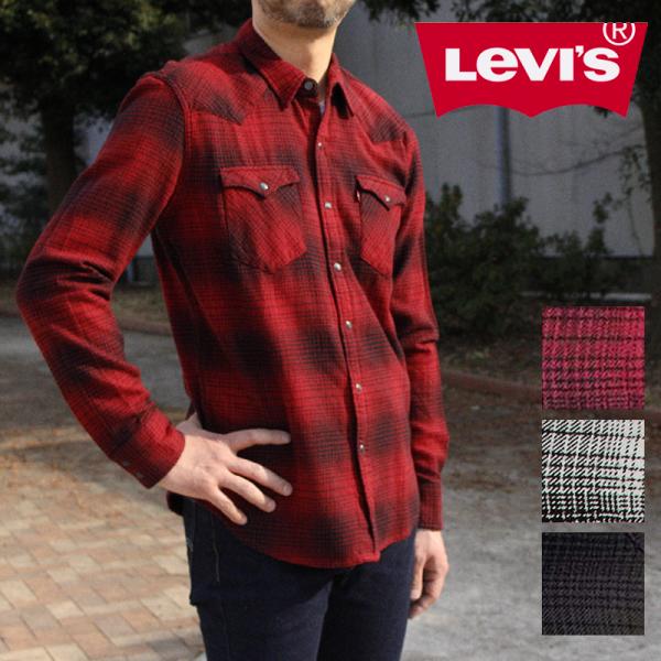 リーバイス メンズ トップス Levis ウエスタン ネルシャツ 66986a