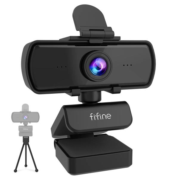 FIFINE K420 1440p フルHD PCウェブカメラ（マイク・三脚付） USB対応 デスクトップ/ノートパソコン用 ライブ配信・ビデ 輸入品