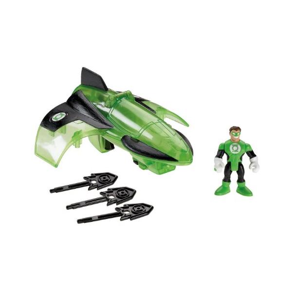 Fisher Price Imaginext DC Batman Super Friends - Green Lantern Mini Figure with Jet 並行輸入品