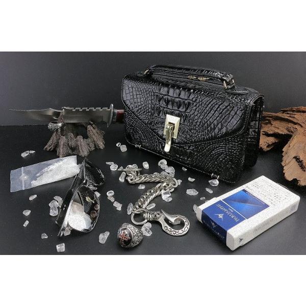 セカンドバッグ オラオラ系 ヤクザ ヤンキー 049 黒 つやなし ブラック