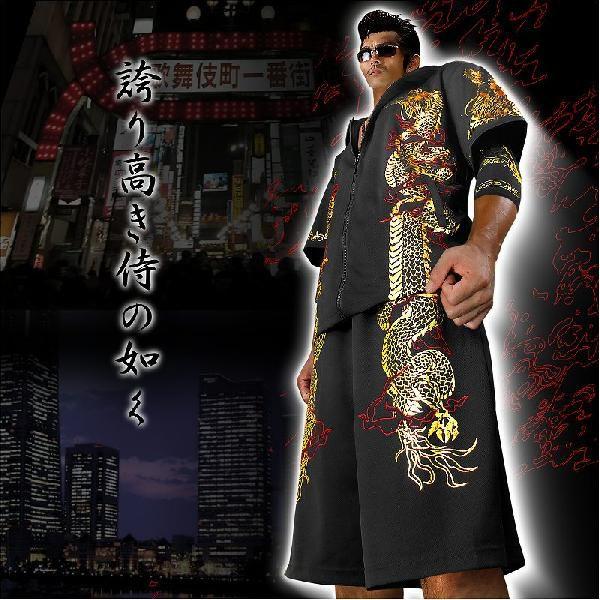 ポイント10倍 黒 金 半袖セットアップジャージ 龍神 輩 半グレ悪羅悪羅系 オラオラ系 ヤンキー 派手 チンピラ 不良 上下 服 Buyee Buyee Japanese Proxy Service Buy From Japan Bot Online