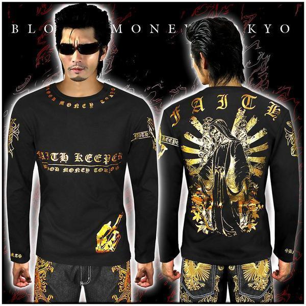 ロンT 長袖 Tシャツ ヤクザ オラオラ系 ヤンキー チンピラ メンズ 派手 