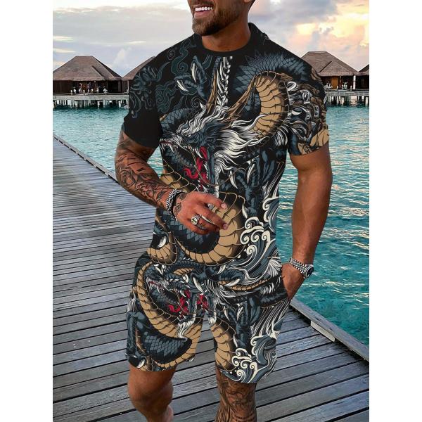 半袖セットアップ ジャージ 022 Tシャツ+ハーフパンツ 上下 派手