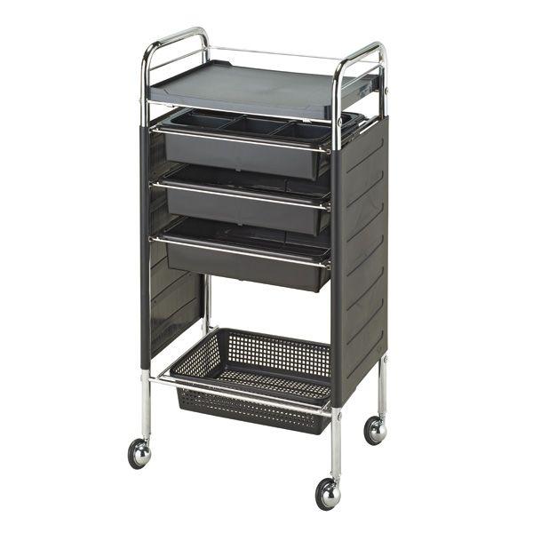 サロン用ワゴン セット台C-263（サイドカバー付） メーカー在庫確認品