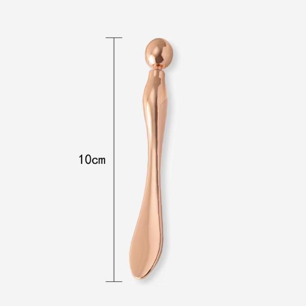 アイクリーム 美容スパチュラ 温冷 金属アプリケーター 10cm ローズピンク 目元エステ 目元ケア 目元マッサージ ツボ押し