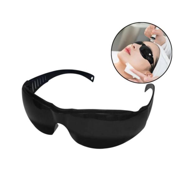 ポリカーボネート素材でまぶしさ100％カット　ゴーグル型光脱毛・IPL光治療などの光から目を保護する アイガード水中メガネタイプでは目に圧迫感を感じる方などにセルフ脱毛などで利用される際は完全に見えませんのでお気を付けください。大きさ：幅約...