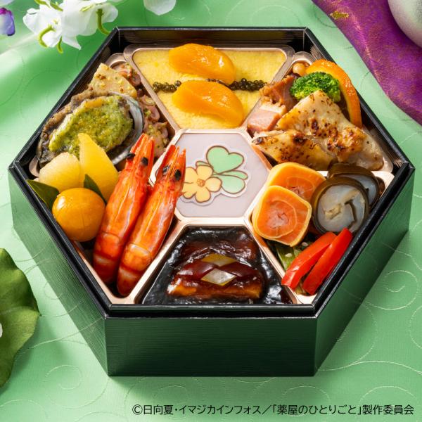 おせち 2027 予約「薬屋のひとりごと」和洋オードブル 一段重 18品 2人前 描きおろしアクリルスタンド・オリジナルイラストペーパー付（冷凍）