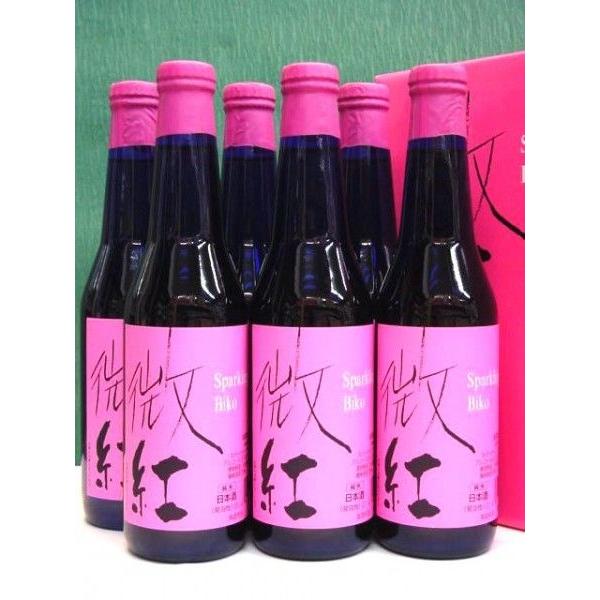 雨後の月【微紅】微発泡性純米酒 相原酒造(株) 化粧箱入り330ml×6本セット 誕生日、御祝、内祝等のギフトにも