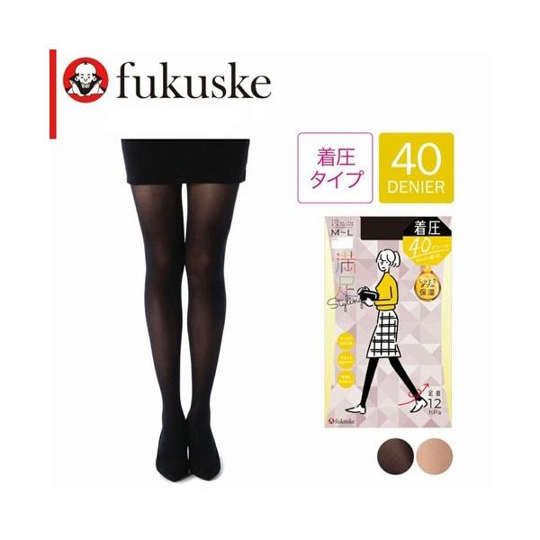 Fukuske（フクスケ） 満足 Styling 40デニール 着圧 タイツ M-L・L-LL