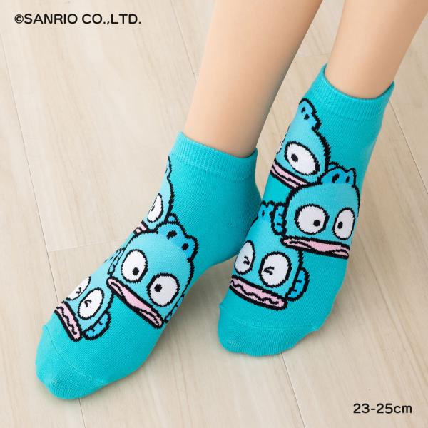 ハンギョドン いろんなフェイス柄 スニーカー丈ソックス 23-25cm