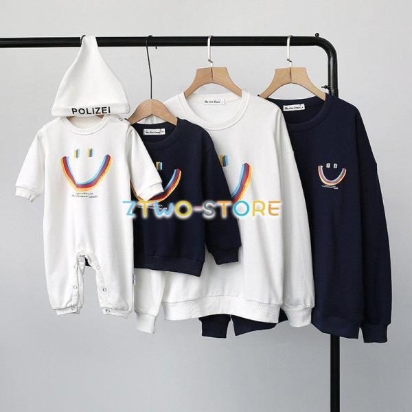 リンクコーデや子供とお揃いコーデが楽しい♪程よいオーバーサイズでシンプルながらファッション感たっぷり！着心地も快適。家族揃いで幸せ感たっぷり！家族旅行、撮影、運動会、お出かけに注目されるに間違いなし。結婚記念日、誕生日、お祭り、イベントなど...