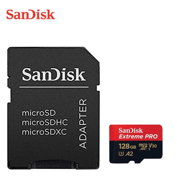 microSDXC 128GB SanDisk TfBXN Extreme PRO UHS-I U3 V30 4K A2Ή R: 170MB/s W: 90MB/s