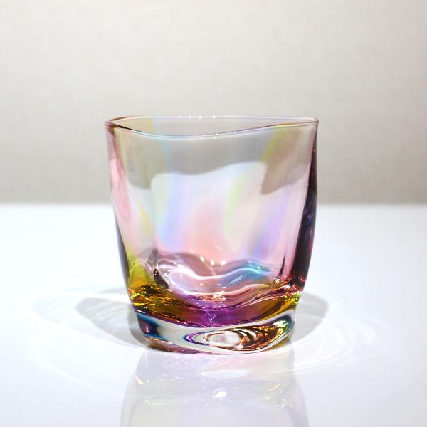 glass calico グラスキャリコ ミナモプリズム ロックグラス ハンドメイド グラス ウイスキー 焼酎 カクテル 梅酒 グラス