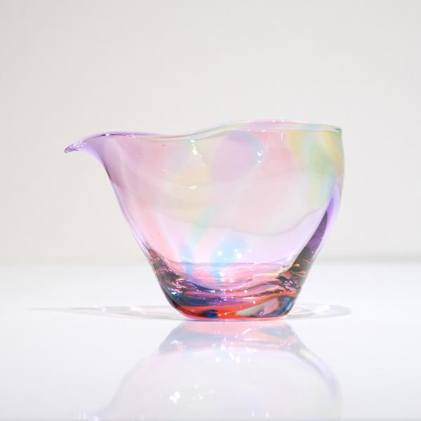 glass calico ミナモプリズム 片口 冷酒器 (単品) グラスキャリコ ハンドメイド ガラス酒器 おしゃれ 来客用 ギフト プレゼント