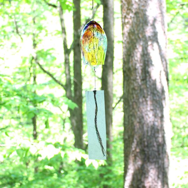 ガラスの風鈴 プリズム Glasscalico グラスキャリコ ハンドメイドガラスアート Sagaretxe Net