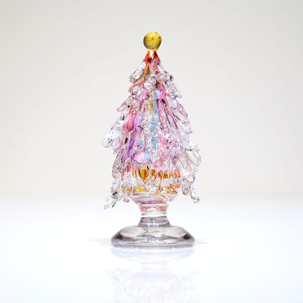 ガラスのクリスマスツリー glass calico グラスキャリコ ハンドメイド ガラスアート オブジェ インテリア 置物