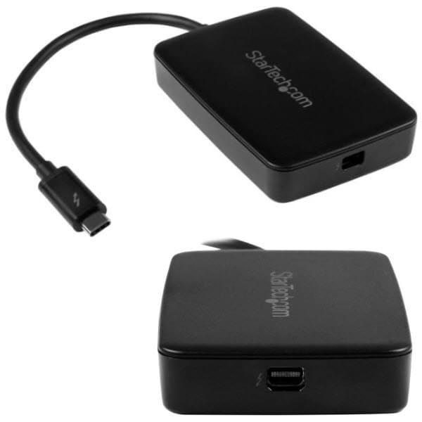 変換アダプタ StarTech Thunderbolt 3 オス - Thunderbolt メス Mac